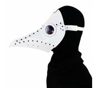 FQLGJMY Masque d'Oiseau En Cuir PU Médecin De La Peste Long Nez Bec Steampunk Gothique Halloween Cosplay Accessoires Fête Bal Costumé