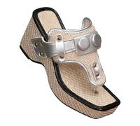 FQLGJMY Sandales À Plateforme Femme Semelle Compensée Liège Style Confucius Rivet Boucle Espadrille Slip-On Ouvertes Décontracté Élégant Punk Bohème Été Mules Pour Plage Voyage Soirée Rendez-Vous