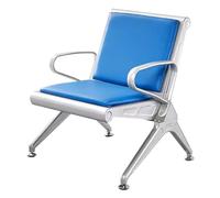 FQMYLTYN Chaises de Salle D'attente, Bancs d'accueil D'aéroport, Chaises de Bureau en Cuir avec Accoudoirs, Bancs de Hall pour Banque, Hôpital, Salon, École, Entreprise(Blue)