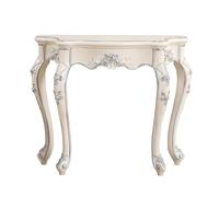 FQMYLTYN Console Vintage à Motifs Floraux Sculptés, Table D'entrée Étroite à Pieds Galbés, Table D'appoint Décorative pour Salon, Couloir et Chambre(Silver,96cm/38in)