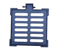 FQMYLTYN Grille et Cadre de Drainage Robustes, Grille de Drainage D'Égout en Fonte Ductile, Couvercle de Drainage Métallique Antivol avec Base Boulonnée, pour Jardin, Pelouse, Trottoir(30x30x3cm)