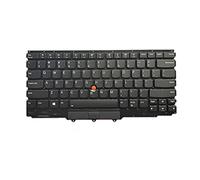 fqparts-cd Clavier d'ordinateur Portable pour for Lenovo ThinkPad X1 Yoga 2rd Color Noir Disposition en Anglais américain Year 2017