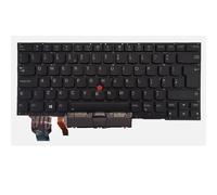 fqparts Clavier d'ordinateur Portable pour for Lenovo for ThinkPad X1 Yoga 4th Noir UK Edition Year 2019