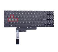 fqparts Clavier d'ordinateur Portable pour for MSI for Bravo 15 C7UCXK/C7UCXP C7UDXK/C7UDXP C7VE/C7UCX C7VEK/EP FK/FKP FP/GK/GP (MS-158N) Noir Disposition en Anglais américain