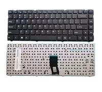 fqparts Generic Clavier d'ordinateur Portable pour for CLEVO N240JU N240LU Black US United States Edition