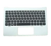 fqparts La Coque Coquille Autour du Clavier C Coquille & Clavier d'ordinateur Portable for HP Pavilion 10-N 10-n000 10-n100 10-n200 x2 10-N202NA Argent 813024-001