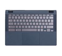 fqparts La Coque Coquille Autour du Clavier C Coquille & Pavé Tactile & Clavier pour Lenovo Ideapad Flex 5 Chromebook 13ITL6 Bleu Disposition en Anglais américain