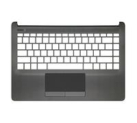 fqparts La Coque Coquille Autour du Clavier C Coquille & Pavé Tactile pour HP 14S-CF 14s-cf0000 14s-cf1000 14s-cf2000 Noir Petite Touche Entrée