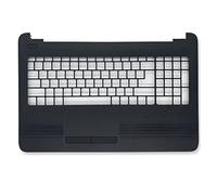 fqparts La Coque Coquille Autour du Clavier C Coquille & Pavé Tactile pour HP 15-AC 15-ac000 15-ac000 (Touch) 15-ac100 15-ac100 (Touch) 15-ac500 15-ac600 Noir Disposition de la Touche Big Enter