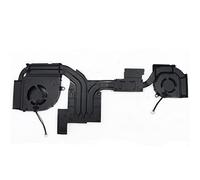 fqparts Laptop CPU & VGA GPU Refroidissement Ventilateur & Dissipateur pour for Lenovo for ThinkPad P17 Gen 1 Noir