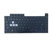 fqparts Replacement Clavier d'ordinateur Portable pour for ASUS for ROG Strix Scar III G531GW Colour Noir États-Unis Version