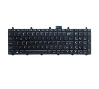 fqparts Replacement Clavier d'ordinateur Portable pour for CLEVO P150 P150HM P150EM Noir Without Backlight États-Unis Version