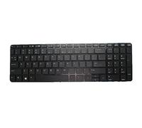 fqparts Replacement Clavier d'ordinateur Portable pour for HP ProBook 470 G2 Noir Noir Disposition en Anglais américain