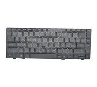 fqparts Replacement Clavier d'ordinateur Portable pour for HP ProBook 6360b Noir Noir Disposition en Anglais américain
