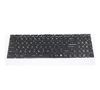 fqparts Replacement Clavier d'ordinateur Portable pour for MSI for WS66 Noir États-Unis Version