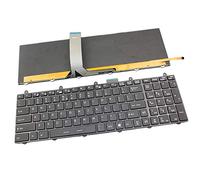 fqparts Replacement Clavier d'ordinateur Portable pour for MSI GT60 2QD-1227 Noir avec rétroéclairage États-Unis Version V139922DK1 V123322AK1 V123322DK V123322DK1 V123322JK2