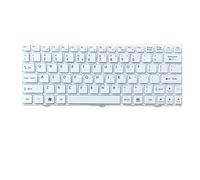 fqparts Replacement Clavier d'ordinateur Portable pour for MSI U90 U100 U100X U101 U115 U120 U123 U130 U135 U135DX U160 U160DX U165 U180 Blanc États-Unis Version Deuxième Style