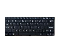 fqparts Replacement Clavier d'ordinateur Portable pour for MSI U90 U100 U100X U101 U115 U120 U123 U130 U135 U135DX U160 U160DX U165 U180 Noir États-Unis Version Deuxième Style