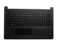 fqparts Replacement La Coque Coquille Autour du Clavier C Coquille & Clavier d'ordinateur Portable & Pavé Tactile pour for HP 250 G6 Noir