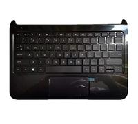 fqparts Replacement La Coque Coquille Autour du Clavier C Coquille & Clavier d'ordinateur Portable & Pavé Tactile pour for HP Pavilion 11-E 11-e000 11-e100 TouchSmart 11-e000 11-e100 Noir