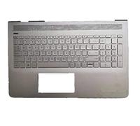 fqparts Replacement La Coque Coquille Autour du Clavier C Coquille & Clavier d'ordinateur Portable pour for HP Pavilion 15-CC 15-cc000 15-cc500 15-cc100 15-cc600 15-cc700 Argent