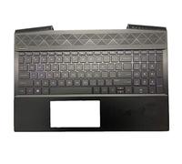 fqparts Replacement La Coque Coquille Autour du Clavier C Coquille & Clavier d'ordinateur Portable pour for HP Pavilion 15-CX 15-cx0000 0058TX 0059tx 0067tx 15-CX0076tx 15-CX0072tx Noir L21863-001