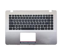 fqparts Replacement La Coque Coquille Autour du Clavier C Coquille & Clavier pour for ASUS A44 A44H A44HR A44HY A44L A44LY A441 A441SA A441SC A441UA A441UV Argent