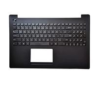 fqparts Replacement La Coque Coquille Autour du Clavier C Coquille & Clavier pour for ASUS D553 D553MA D553SA Noir Disposition en Anglais américain Petite Touche Entrée