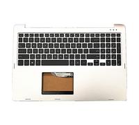fqparts Replacement La Coque Coquille Autour du Clavier C Coquille & Clavier pour for ASUS Transformer Book TP550 TP550LA TP550LD TP550LJ Blanc Disposition en Anglais américain Petite Touche Entrée