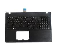 fqparts Replacement La Coque Coquille Autour du Clavier C Coquille & Clavier pour for ASUS VM480 VM480LN Noir Disposition en Anglais américain Petite Touche Entrée
