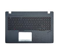 fqparts Replacement La Coque Coquille Autour du Clavier C Coquille & Clavier pour for ASUS ZX60 ZX60VM Noir Disposition en Anglais américain Petite Touche Entrée