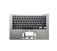 fqparts Replacement La Coque Coquille Autour du Clavier C Coquille & Clavier pour for Dell Inspiron 3153 Argent Disposition en Anglais américain