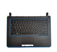 fqparts Replacement La Coque Coquille Autour du Clavier C Coquille & Clavier pour for Dell Latitude 3340 Noir Disposition en Anglais américain