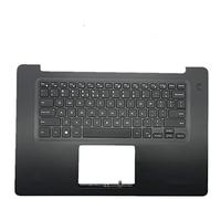 fqparts Replacement La Coque Coquille Autour du Clavier C Coquille & Clavier pour for Dell Vostro 5581 Noir Disposition en Anglais américain 06YC5J