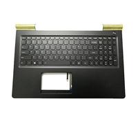 fqparts Replacement La Coque Coquille Autour du Clavier C Coquille & Clavier pour for Lenovo ideapad 700-15ISK Color Noir Disposition en Anglais américain 5CB0L03571