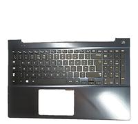 fqparts Replacement La Coque Coquille Autour du Clavier C Coquille & Clavier pour for Samsung NP770Z5E Noir Disposition en Anglais américain