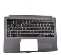 fqparts Replacement La Coque Coquille Autour du Clavier C Coquille & Clavier pour for Samsung NP900X3E Argent Disposition en Anglais américain