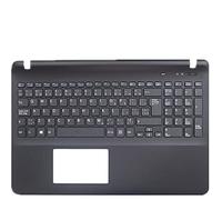 fqparts Replacement La Coque Coquille Autour du Clavier C Coquille & Clavier pour for Sony SVF15 SVF15324CXB SVF15324CXW SVF15325CDB SVF15325CLB SVF15325CLW SVF15328CXB SVF15328CXW SVF153290S Noir