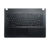 fqparts Replacement La Coque Coquille Autour du Clavier C Coquille & Pavé Tactile & Clavier pour for ASUS F451 F451CA F451MA Noir Disposition en Anglais américain Petite Touche Entrée