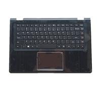 fqparts Replacement La Coque Coquille Autour du Clavier C Coquille & Pavé Tactile & Clavier pour for Lenovo Yoga 2 13 Color Noir Disposition en Anglais américain