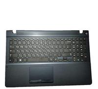 fqparts Replacement La Coque Coquille Autour du Clavier C Coquille & Pavé Tactile & Clavier pour for Samsung 370R5E Noir Mise en Page en Anglais KR