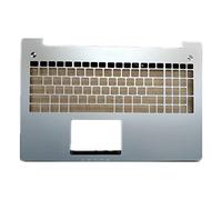 fqparts Replacement La Coque Coquille Autour du Clavier C Coquille pour for ASUS G51 G51J G51Jx G51V G51VX G51VX(BestBuy) Argent Petite Touche Entrée