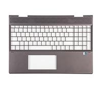 fqparts Replacement La Coque Coquille Autour du Clavier C Coquille pour for HP Envy 15-DS 15-ds0000 x360 Noir