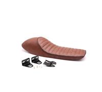 FQQKMA Arrière Siège Conducteur Avant Housse de siège Moto Universelle rétro, Plus Longue Bosse, 62 cm, Sacoche Selle Vintage, Coussin Souple pour CG125