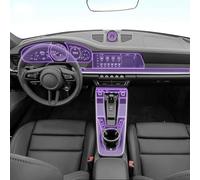 FQQPMS Protection d'écran de navigation GPS prédécoupée, film transparent invisible, film intérieur en TPU, pour Porsche 911 2019-2024