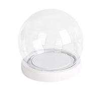 FQRDKT Cloche En Verre avec Socle pour Décoration Végétale et Centres de Table, Diamètre 18cm