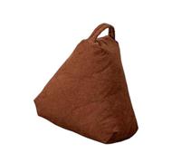 FQRDKT Coussin Triangulaire Rembourré pour Canapé, Coussin de Sol Décoratif pour Adultes, Enfants, Chambre, Salon, Lecture, Méditation, Maison, Brun