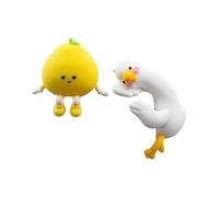 FQRDKT Figurines Décoratives pour écrans D'ordinateur, Objets Artisanaux Créatifs, Pomelo Amusant et