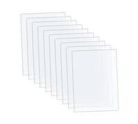 FQRDKT Lot de 10 feuilles acryliques transparentes multi-usages 12,7 x 17,8 cm pour projets d'affichage, invitations de mariage