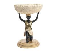 FQRDKT Plateau Porte-figurine Africain pour Bijoux, Statuette Décorative Au Design Multifonctionnel, Idéal pour L'entrée, Le Bureau Ou La Décoration